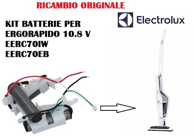 KIT BATTERIE ORIGINALI ASPIRAPOLVERE ERGORAPIDO ELECTROLUX EERC70IW, 10.8V  | eBay