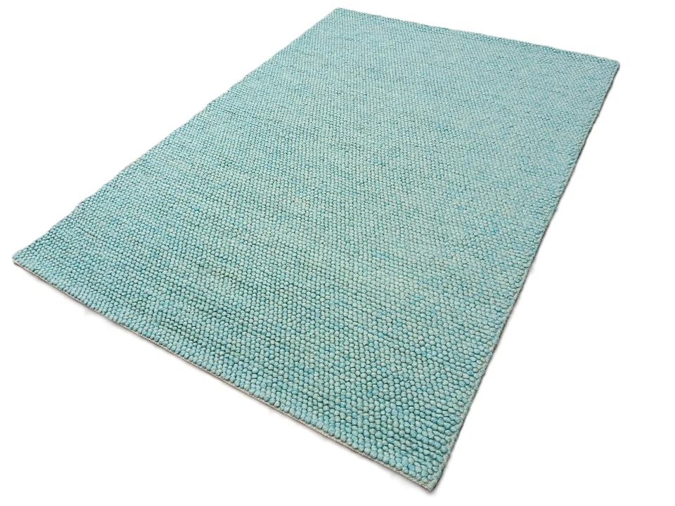 Coastal Charm: 6x9 Aqua Blue Hand Woven Area Rug –Serene Elegance for Your Home - Image 4 of 4