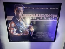 Commando Original Cinema Quad Poster 40x30 Inch RARE