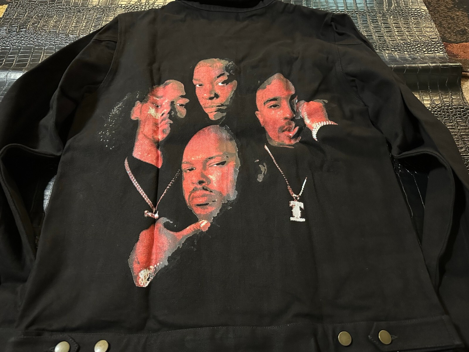FILA Felpa con cappuccio Death Row Records Tupac Snoop Dogg Dr Dre (NUOVA) TAGLIA XL (S2)