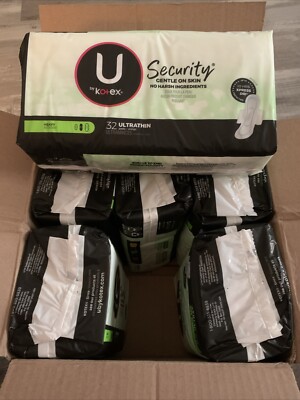 U By Kotex Security Heavy 32 Per Pack X 6 Ultra Thin Pads Ultra thin NEW
