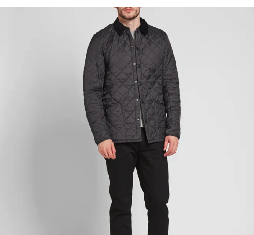 Barbour Heritage Liddesdale Quilted Jacket MSRP $ 260 in Charcoal