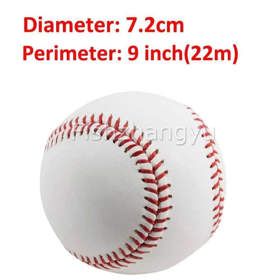 3PCS 9" Soft Leather Sport Practice & Trainning Base Ball BaseBall Softball NEW - image 4 of 4