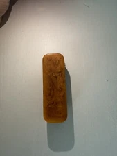 Rare Yellow Swirl Bakelite Catalin Brush Vtg Simichrome Tested