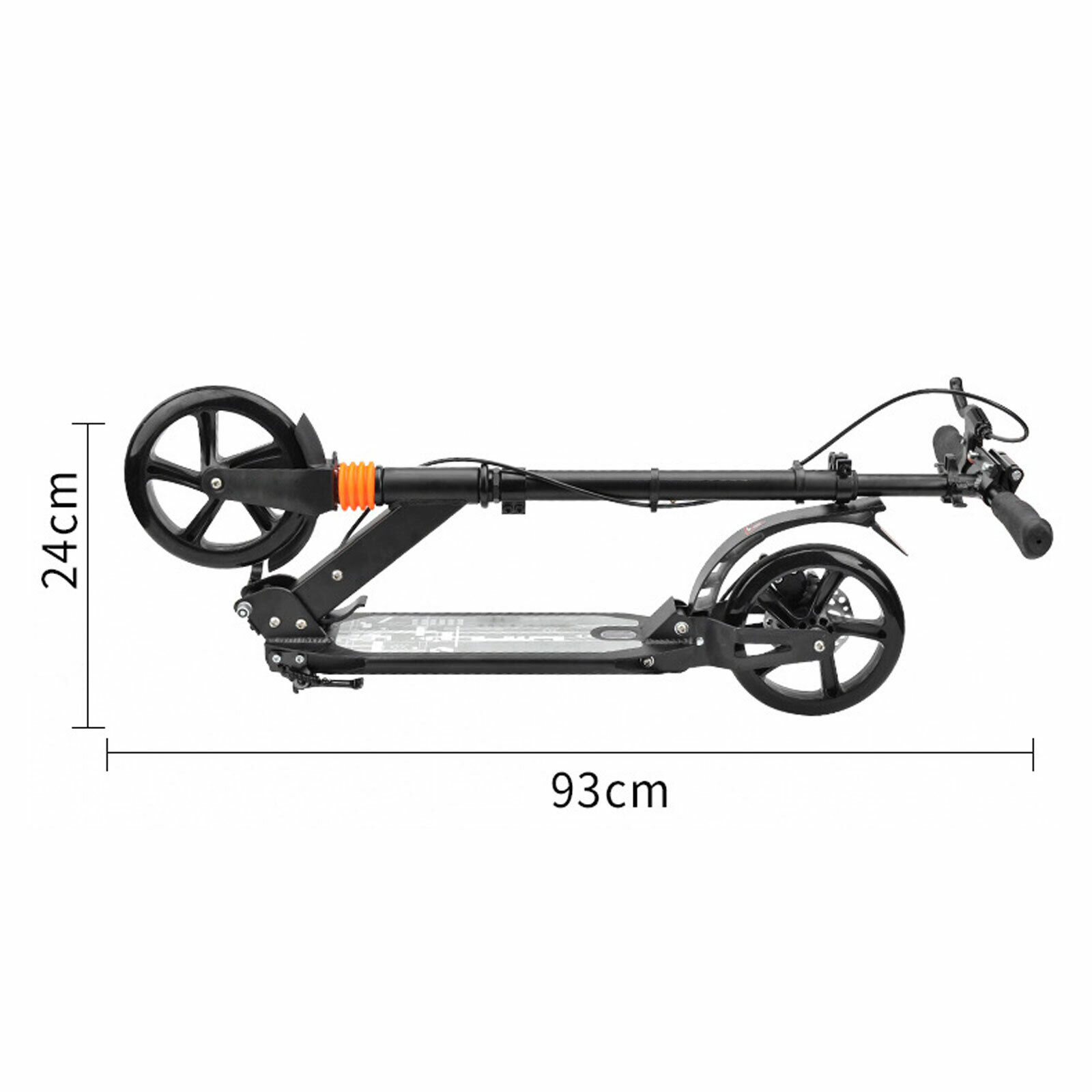 Faltbar Roller Scooter für Erwachsene Kinder Tretroller Höhenverstellbar 100KG