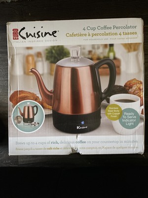 Euro Cuisine Electric 4 Cup Stainless 