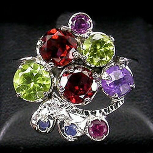 Bague Princesse Kate Rhodiée Argent 925 - Améthyste Marquise, Cz, Taille 52
