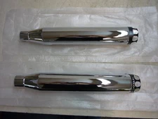 RINEHART HARLEY DAVIDSON 3IN SLIP ON EXHAUST SCALLOPED END CUTS 500-0204S