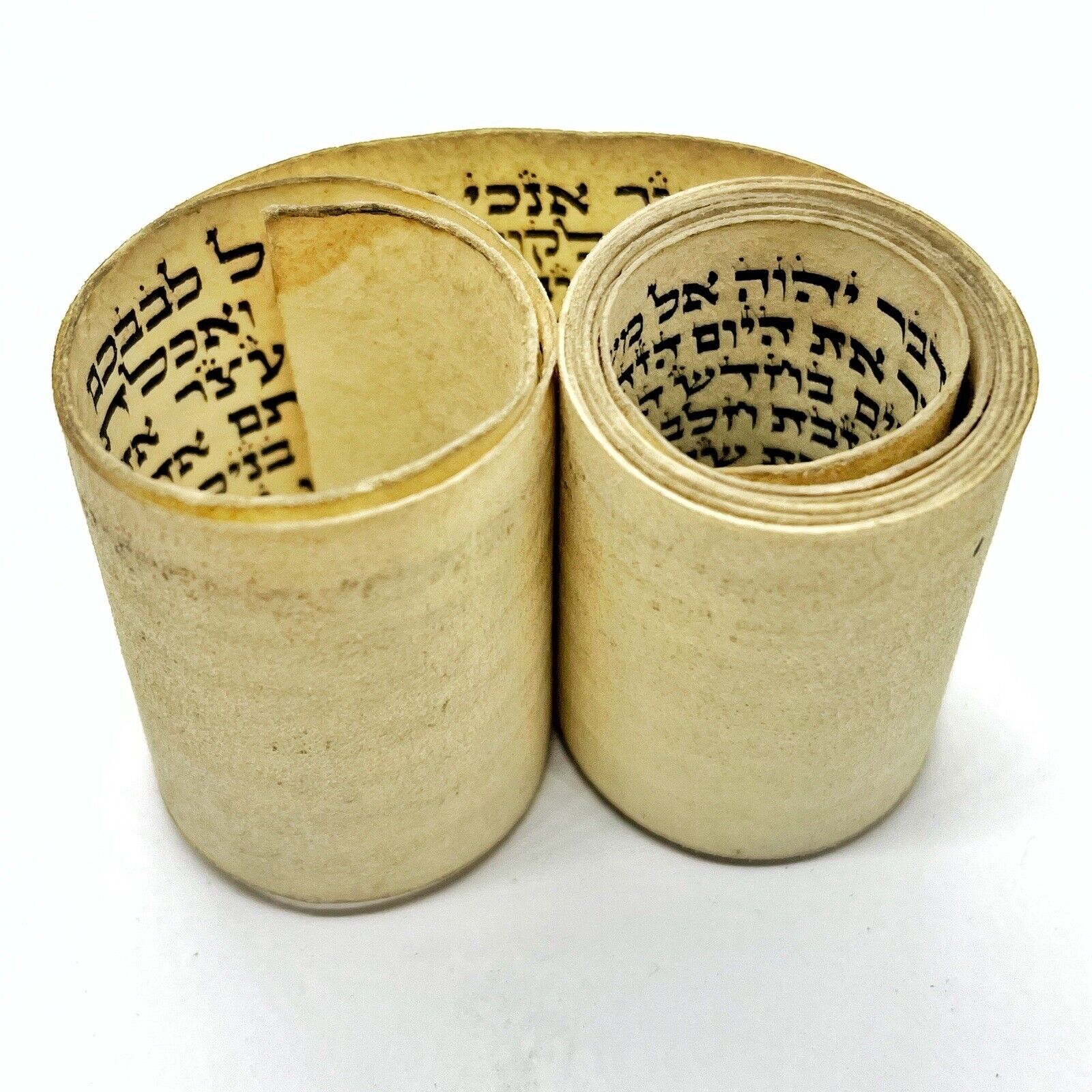 Authentic Antique Hebrew Torah Manuscript Parchment Circa 1600-1800’s Tefillin F