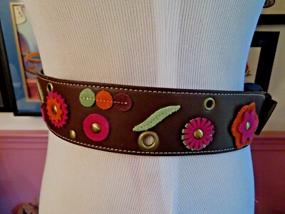 Oilily Leather Heart and Flower Belt Oilily | Accessories | Oilily Leather Heart And Flower Belt  main image 3