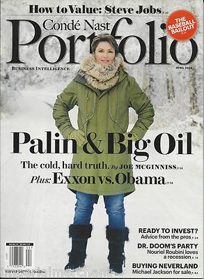Sarah Palin Nast Portfolio Magazine Big Oil Baseball Michael Jackson Business
