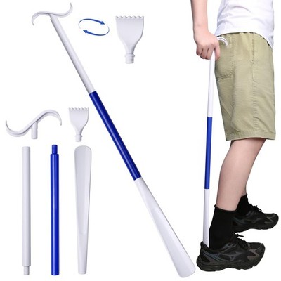 35.5 Inch 3-in-1 Shoe Horn Long Handle for Seniors & Adults - Long Shoe Horn ...