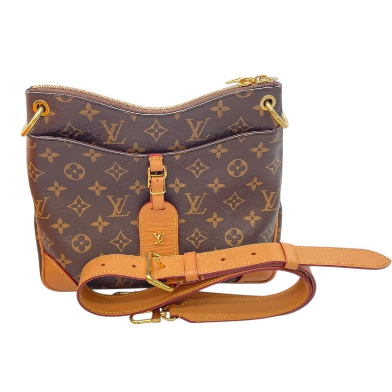 LOUIS VUITTON Odeon NM PM M45354 Brown Monogram Canvas Shoulder Bag #2521