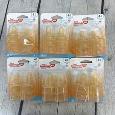 6x NUK First Essentials Latex Replacement Nipples 4 Months Medium Flow 36 Total