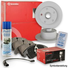 Brembo Bremsscheiben + Brembo Bel&auml;ge hinten Mercedes G KLASSE + Reiniger