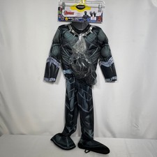 Marvel Avengers Black Panther Rubies Costume Jumpsuit Mask Gloves Boys SMALL NWT
