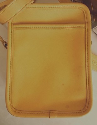 COACH VINTAGE YELLOW KIT CROSSBODY SHOULDER BAG 9973 | eBay