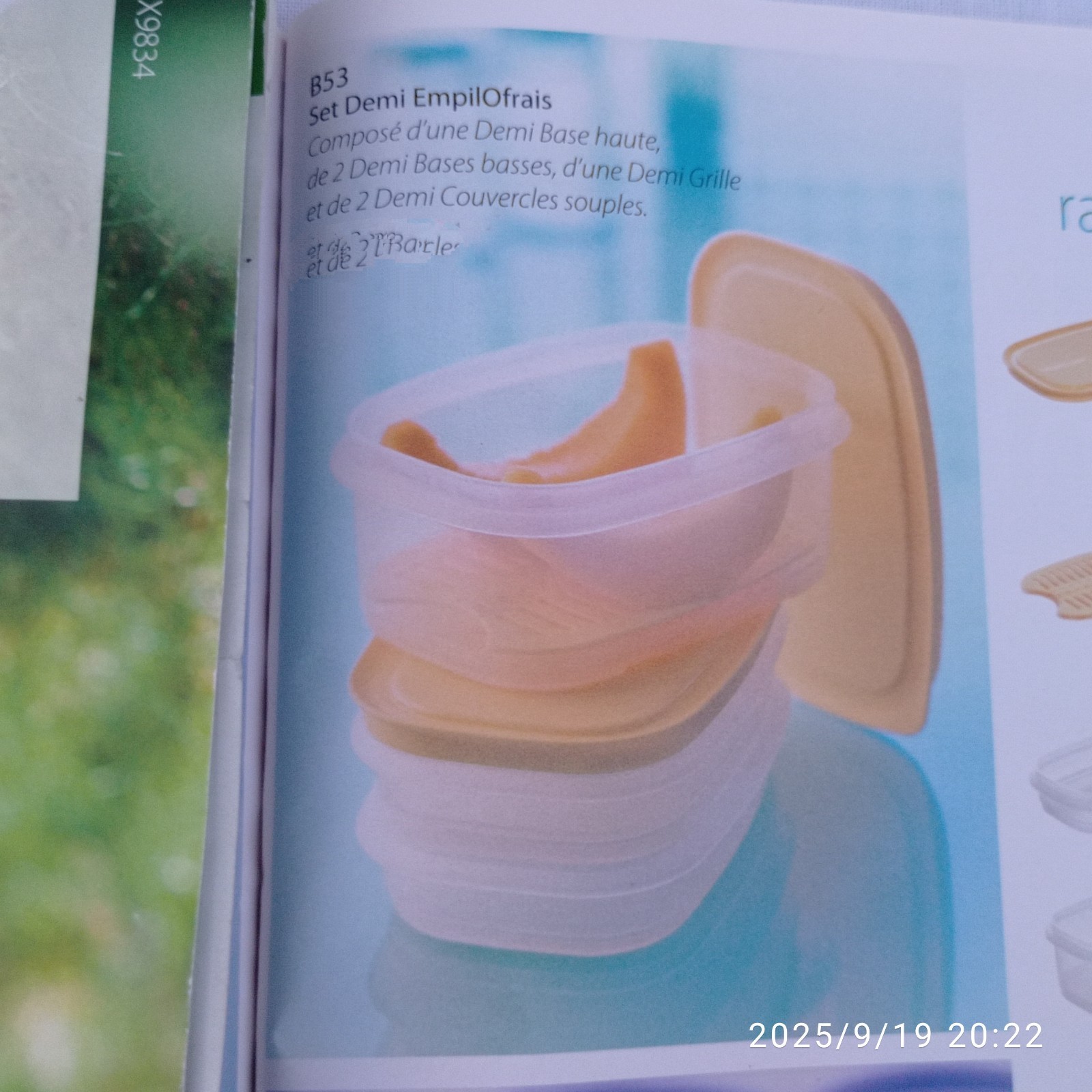 Set Demi EmpilOfrais Tupperware Neuf pour éviter le frigo encombré