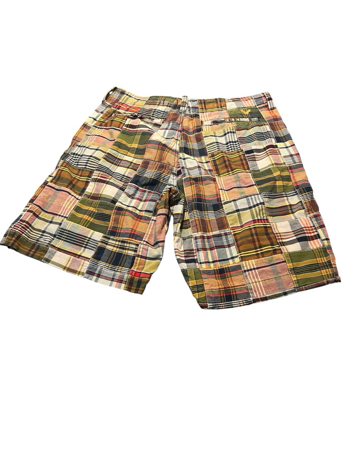 American Eagle Patchwork Shorts 32 100% Cotton - image 2