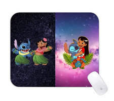 Stitch  Lilo Mashup Cartoon Desk Mat Fun Gaming Mouse Pad
