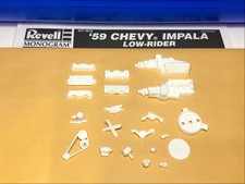Revell 125 Parts 59 Chevy Impala Convertible Lowrider Engine 348 Model Car Revell 125 Parts 59 Chevy Impala Convertible Lowrider Engine 348 Model Car