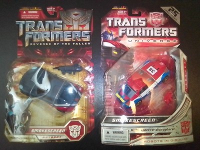 Lot of 2 Transformer Figures 2008 Smokescreen Universe & ROTF ''Sealed''