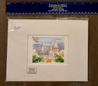 Handmade watercolor souvenir painting Fisherman's Bastion Budapest Hungary — photo 4