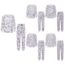 Kids Girls Boys Diy Hand Painted Pajamas Set Funny Homewear Sleepwear with Pants