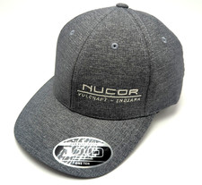 Nucor Vulcraft Indiana hat gray adjustable sn...