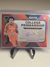 Julian Phillips 2023 Prizm Draft Picks College Penmanship Red /125 #CP-JPL