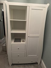 Tutti Bambini Lucas Wardrobe | Soft Closing | W109 x D54 x H190cm | White