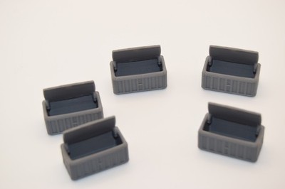 5x Kiste leer offen Scatter Landschaft B Grimdark Wargaming SciFi Gelände
