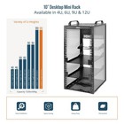 Tecmojo 12U Network Rack, 10 inch Mini Server Rack with 12U/10in/Black — photo 3