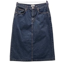 Calvin Klein Jeans Denim Midi Skirt 8 A Line Casual Going Out Travel Vacation