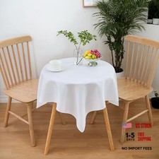 Small Square Tablecloths 36x36 Inch - Table Cloth for 36" x 36" Square White