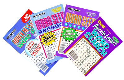 Lot 4 Penny Press Hidden Message Puzzle Lovers Word Seek Search Puzzle Books
