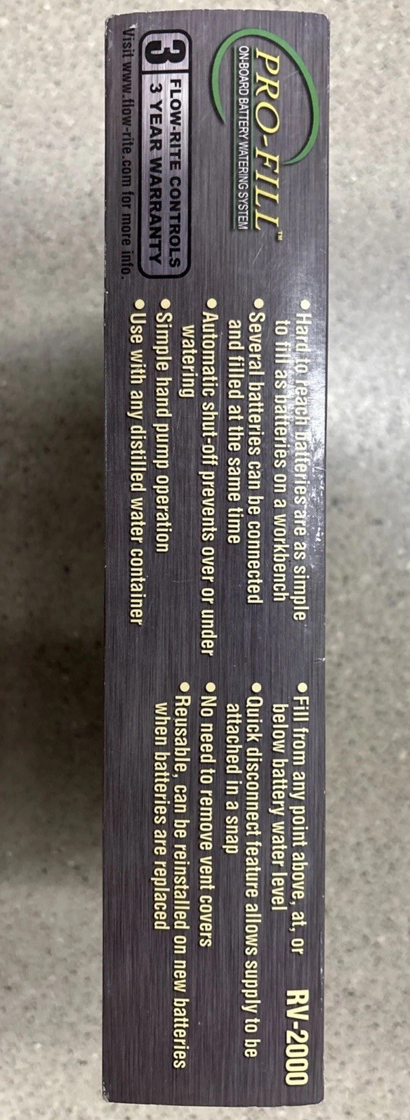 Flow-Rite Rv2000 Pro-Fill Rv Edition 2 Battery Kit