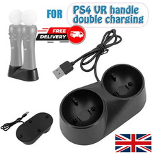 Dual Charger Charging Dock Motion For PlayStation PS MOVE PS4 VR Controller UK