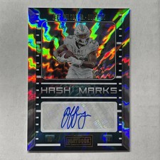 2022 Panini Playbook Jeff Wilson Jr.  Hash Marks Auto Miami Dolphins 85/99
