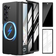 Goton Magnetic for Samsung Galaxy Z Fold 6 Case with Z 6 2024, Black