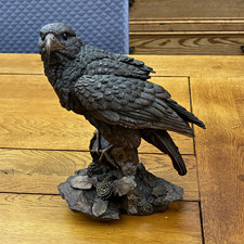 Brooke & Bentley 2010 Falke Vogel Figur grau/schwarz Harz Wildtiere Skulptur