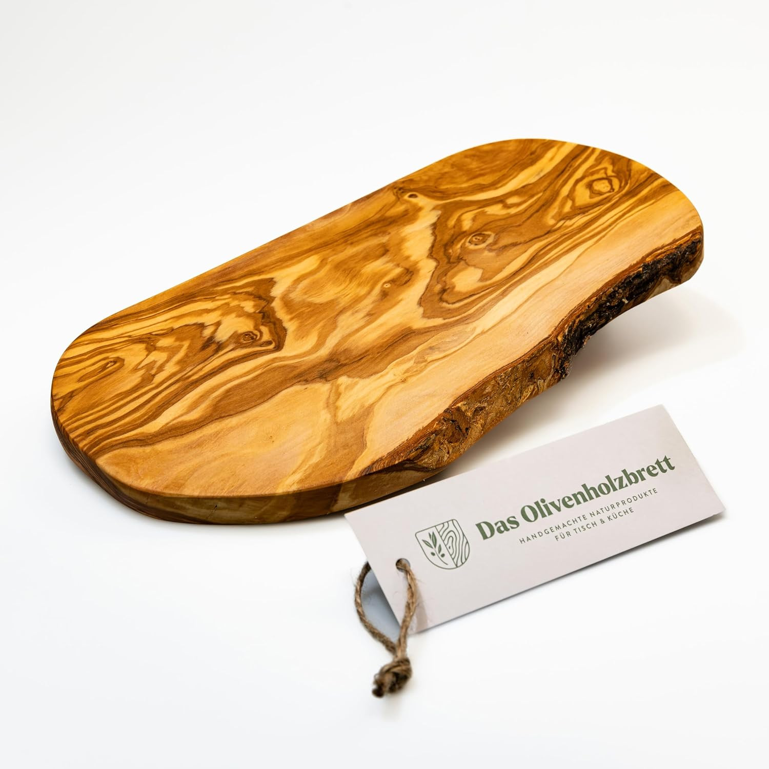 Tagliere in Legno d'Olivo 30cm - Taglio Naturale Artigianale Italiano