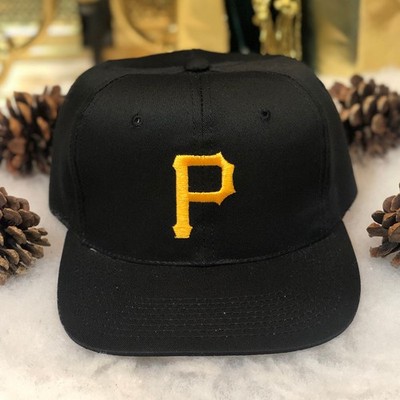 Vintage 90s MLB Pittsburgh Pirates Baseball YoungAn Snapback Hat Black NWOT