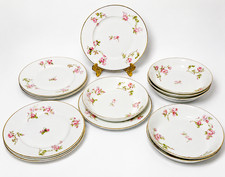 Antique Carl Tielsch CT Altwasser Silesia 12 Pc Dessert Set Plates Berry Bowls