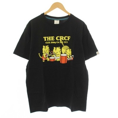 CUNE CECF Tora-chan T-shirt Cut and Sew Short Sleeve Print XL Black /HN Men's