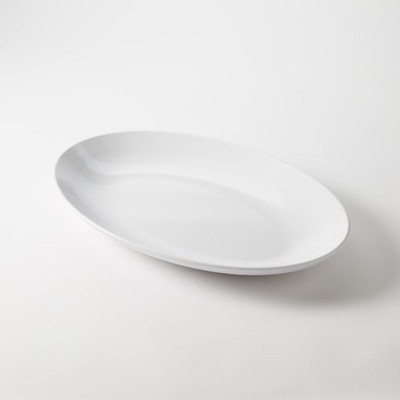 American Metalcraft NPW18 18 in White Oval Platter