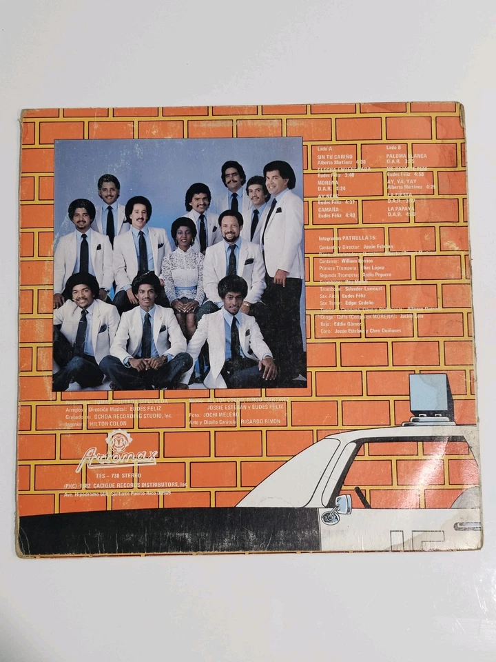 Jossie Esteban Y La Patrulla 15 - Jossie Esteban Y La Patrulla 15 (LP, Album) - Image 2 of 2