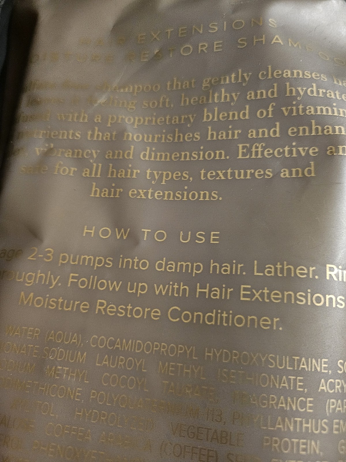 Bellami Moisture Restore Hair Extensions Shampoo & Conditioner 975 ml  33fl ea