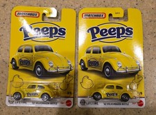 2026 Matchbox Peeps 62 Volkswagen Beetle Bug VHTF Lot Of 2 Exclusive   EASTER