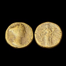 R264 Monnaie Romaine Impératrice Sabine Sesterce CONCORDIA AVG/ S-C Hadrien